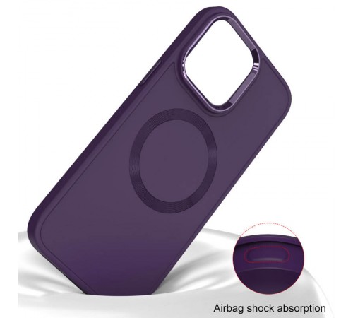 TPU чохол Bonbon Metal Style with MagSafe для OnePlus 9 Pro Фіолетовий / Dark Purple TPU чохол Bonbon Metal Style with MagSafe для OnePlus 9 Pro Фіолетовий / Dark Purple