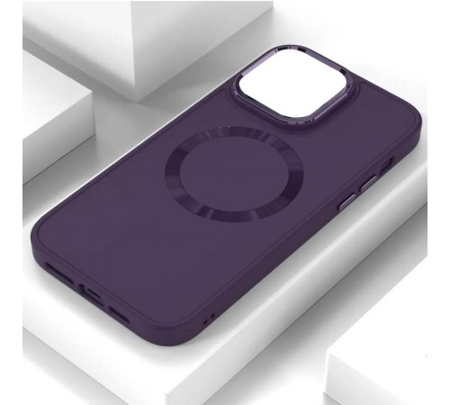 TPU чохол Bonbon Metal Style with MagSafe для OnePlus 9 Pro Фіолетовий / Dark Purple TPU чохол Bonbon Metal Style with MagSafe для OnePlus 9 Pro Фіолетовий / Dark Purple
