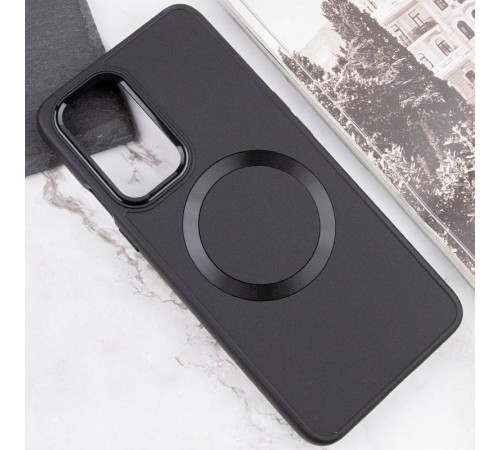 TPU чохол Bonbon Metal Style with MagSafe для OnePlus 9 Pro Чорний / Black TPU чохол Bonbon Metal Style with MagSafe для OnePlus 9 Pro Чорний / Black