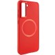 TPU чохол Bonbon Metal Style with MagSafe для Samsung Galaxy S22+ Червоний / Red