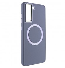 TPU чохол Bonbon Metal Style with MagSafe для Samsung Galaxy S22+ Сірий / Lavender