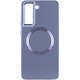 TPU чохол Bonbon Metal Style with MagSafe для Samsung Galaxy S22+ Сірий / Lavender