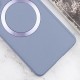 TPU чохол Bonbon Metal Style with MagSafe для Samsung Galaxy S22+ Сірий / Lavender