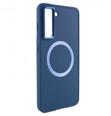 TPU чохол Bonbon Metal Style with MagSafe для Samsung Galaxy S22+ Синій / Cosmos Blue