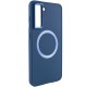TPU чохол Bonbon Metal Style with MagSafe для Samsung Galaxy S22+ Синій / Cosmos Blue