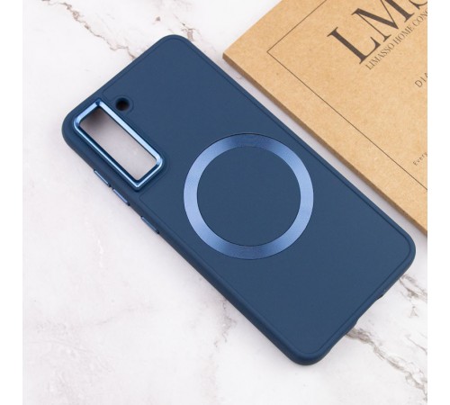 TPU чохол Bonbon Metal Style with MagSafe для Samsung Galaxy S22+ Синій / Cosmos Blue TPU чохол Bonbon Metal Style with MagSafe для Samsung Galaxy S22+ Синій / Cosmos Blue