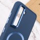 TPU чохол Bonbon Metal Style with MagSafe для Samsung Galaxy S22+ Синій / Cosmos Blue