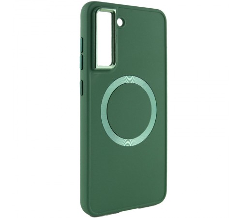 TPU чохол Bonbon Metal Style with MagSafe для Samsung Galaxy S22+ Зелений / Army Green TPU чохол Bonbon Metal Style with MagSafe для Samsung Galaxy S22+ Зелений / Army Green
