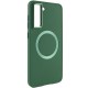 TPU чохол Bonbon Metal Style with MagSafe для Samsung Galaxy S22+ Зелений / Army Green