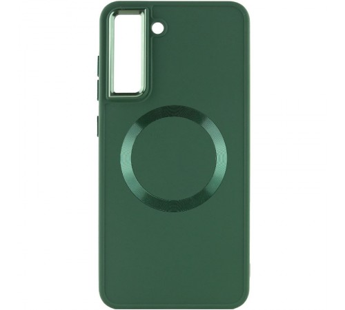 TPU чохол Bonbon Metal Style with MagSafe для Samsung Galaxy S22+ Зелений / Army Green TPU чохол Bonbon Metal Style with MagSafe для Samsung Galaxy S22+ Зелений / Army Green