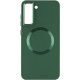 TPU чохол Bonbon Metal Style with MagSafe для Samsung Galaxy S22+ Зелений / Army Green
