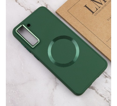 TPU чохол Bonbon Metal Style with MagSafe для Samsung Galaxy S22+ Зелений / Army Green TPU чохол Bonbon Metal Style with MagSafe для Samsung Galaxy S22+ Зелений / Army Green