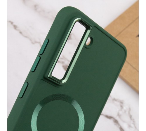 TPU чохол Bonbon Metal Style with MagSafe для Samsung Galaxy S22+ Зелений / Army Green TPU чохол Bonbon Metal Style with MagSafe для Samsung Galaxy S22+ Зелений / Army Green