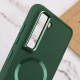 TPU чохол Bonbon Metal Style with MagSafe для Samsung Galaxy S22+ Зелений / Army Green