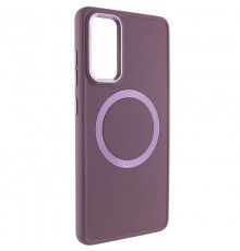 TPU чохол Bonbon Metal Style with MagSafe для Samsung Galaxy S23+ Бордовий / Plum