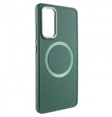 TPU чохол Bonbon Metal Style with MagSafe для Samsung Galaxy S23+ Зелений / Army Green