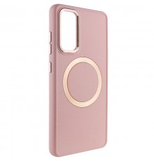 TPU чохол Bonbon Metal Style with MagSafe для Samsung Galaxy S23+ Рожевий / Light Pink