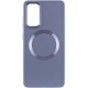 TPU чохол Bonbon Metal Style with MagSafe для Samsung Galaxy S23+ Сірий / Lavender