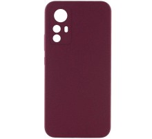 Чохол Silicone Cover Lakshmi Full Camera (AAA) для Xiaomi Redmi Note 12S Бордовий / Plum
