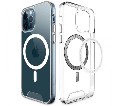Чохол TPU Space Case with MagSafe для Apple iPhone 15 Pro (6.1") Прозорий Чохол TPU Space Case with MagSafe для Apple iPhone 15 Pro (6.1") Прозорий