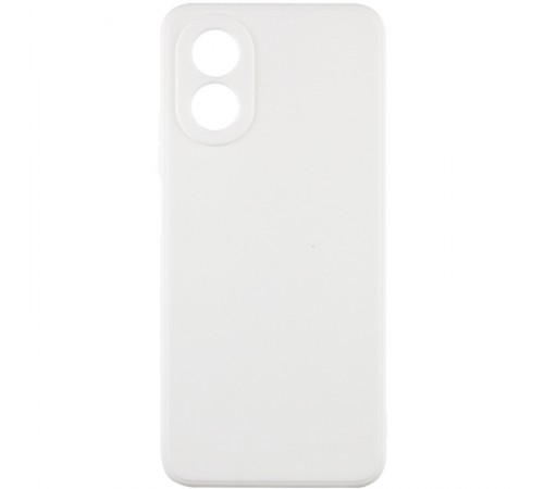 Силіконовий чохол Candy Full Camera для Oppo A78 4G Білий / White