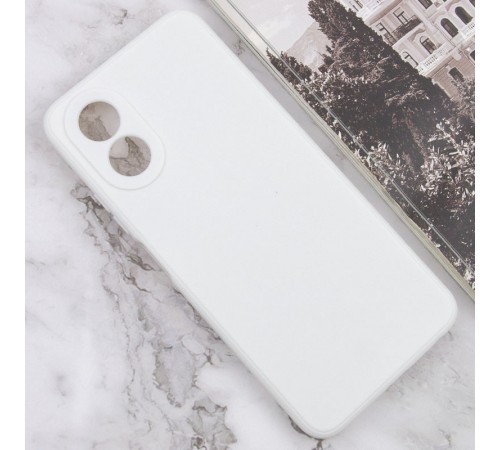 Силіконовий чохол Candy Full Camera для Oppo A78 4G Білий / White