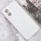 Силіконовий чохол Candy Full Camera для Oppo A78 4G Білий / White