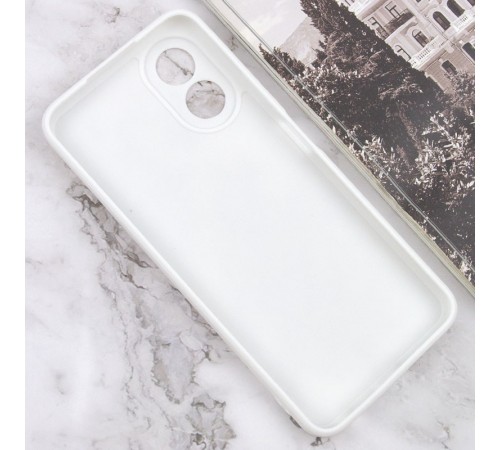 Силіконовий чохол Candy Full Camera для Oppo A78 4G Білий / White