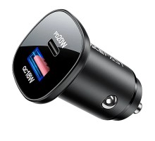 АЗП Acefast B1 mini dual-port metal car charger 38W (1USB-A/1C) Black
