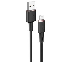 Дата кабель Acefast MFI C2-02 USB-A to Lightning zinc alloy silicone (1.2m) Black