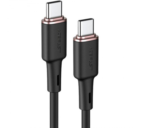 Дата кабель Acefast C2-03 USB-C to USB-C zinc alloy silicone (1.2m) Black