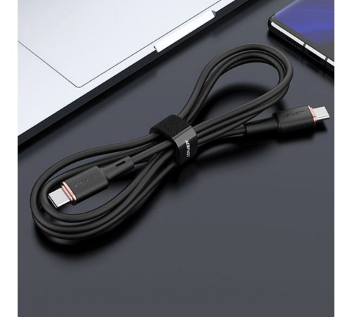 Дата кабель Acefast C2-03 USB-C to USB-C zinc alloy silicone (1.2m) Black