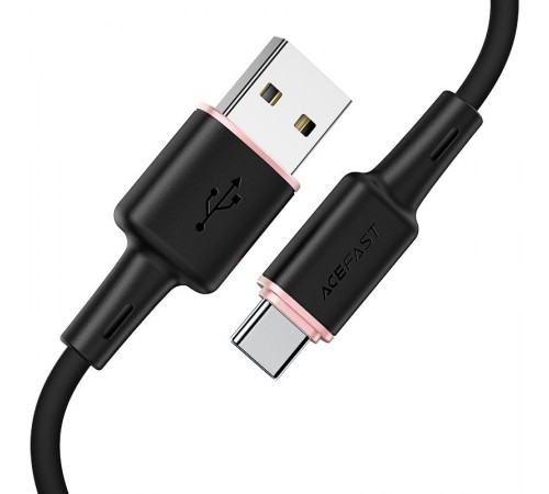 Дата кабель Acefast C2-04 USB to Type-C 3A (1.2m) Black
