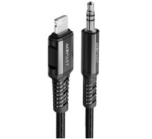 Перехідник Acefast MFI C1-06 Lightning to 3.5mm aluminum alloy Black