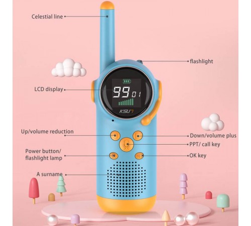 Дитяча рація Walkie Talkie D22 Blue Дитяча рація Walkie Talkie D22 Blue