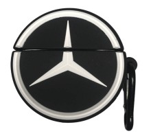 Силіконовий футляр Brand для навушників AirPods 3 + карабін Mercedes