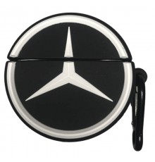 Силіконовий футляр Brand для навушників AirPods 3 + карабін Mercedes