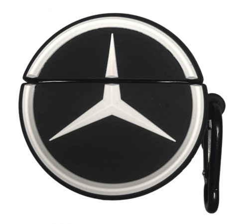Силіконовий футляр Brand для навушників AirPods 3 + карабін Mercedes Силіконовий футляр Brand для навушників AirPods 3 + карабін Mercedes