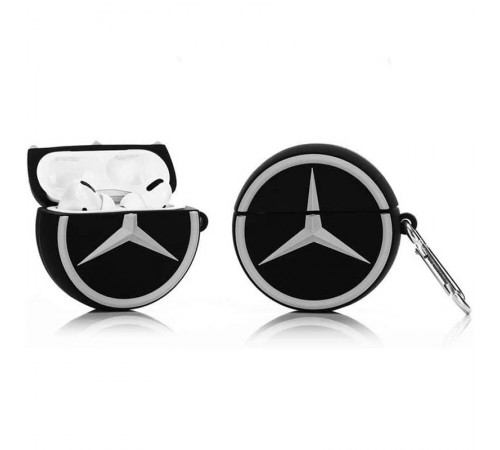 Силіконовий футляр Brand для навушників AirPods 3 + карабін Mercedes Силіконовий футляр Brand для навушників AirPods 3 + карабін Mercedes