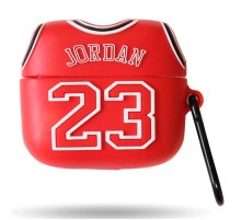 Силіконовий футляр Brand для навушників AirPods 3 + карабін Jordan Red