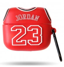 Силіконовий футляр Brand для навушників AirPods 3 + карабін Jordan Red