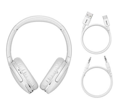 Накладні бездротові навушники Baseus Encok Wireless headphone D02 Pro (NGTD01030) White Накладні бездротові навушники Baseus Encok Wireless headphone D02 Pro (NGTD01030) White