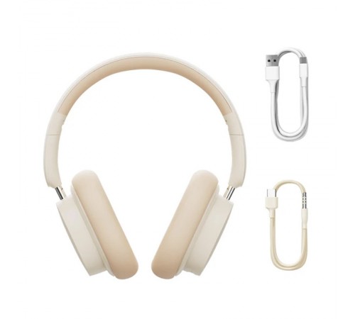Накладні бездротові навушники Baseus Bowie D05 Wireless Headphones (NGTD02021) Creamy-white