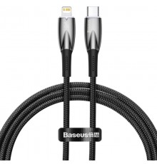 Дата кабель Baseus Glimmer Series Fast Charging Data Cable Type-C to Lightning 20W 1m (CADH000001) Black
