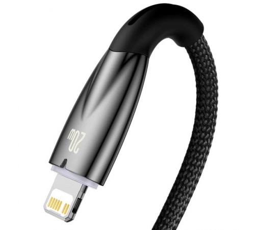Дата кабель Baseus Glimmer Series Fast Charging Data Cable Type-C to Lightning 20W 1m (CADH000001) Black