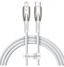 Дата кабель Baseus Glimmer Series Fast Charging Data Cable Type-C to Lightning 20W 1m (CADH000001) White