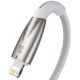Дата кабель Baseus Glimmer Series Fast Charging Data Cable Type-C to Lightning 20W 1m (CADH000001) White