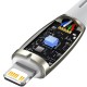 Дата кабель Baseus Glimmer Series Fast Charging Data Cable Type-C to Lightning 20W 1m (CADH000001) White