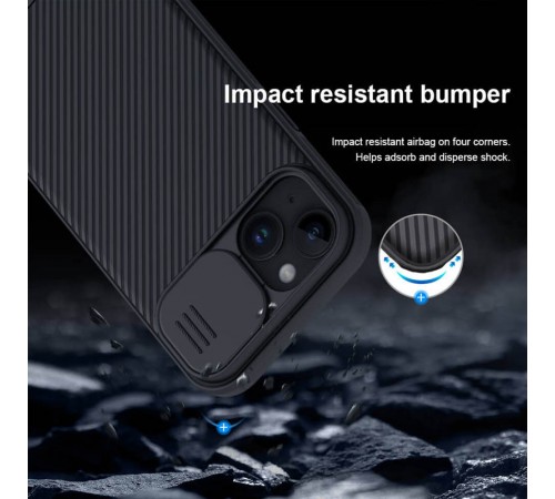 Карбонова накладка Nillkin CamShield Pro для Apple iPhone 15 (6.1") Black Карбонова накладка Nillkin CamShield Pro для Apple iPhone 15 (6.1") Black
