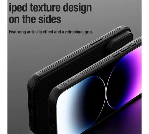Карбонова накладка Nillkin CamShield Pro для Apple iPhone 15 Pro (6.1") Black Карбонова накладка Nillkin CamShield Pro для Apple iPhone 15 Pro (6.1") Black